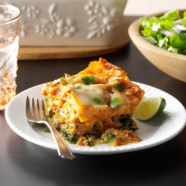 Chicken curry lasagne