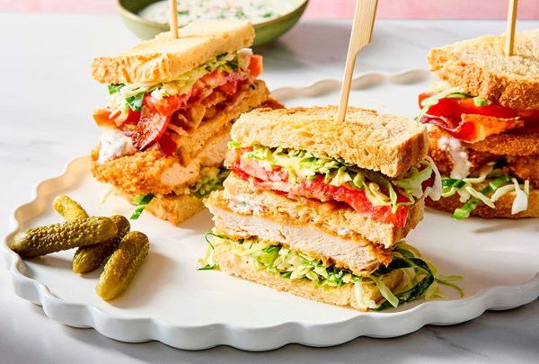 Chicken cutlet club