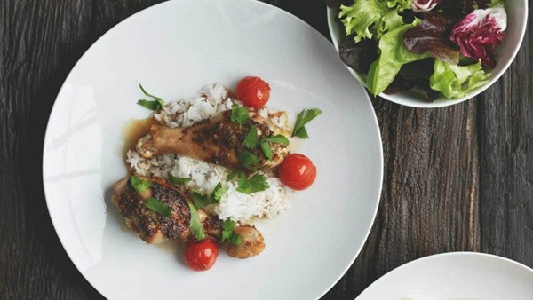 Chicken drumsticks with garlic, ginger and chilli paste