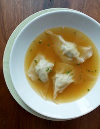 Chicken dumplings (Kreplach)