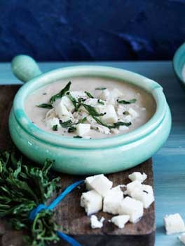 Chicken, egg and lemon soup