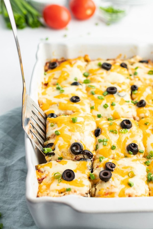 Chicken enchilada casserole