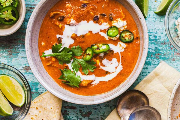 Chicken enchilada soup