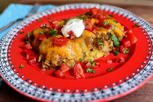 Chicken enchiladas