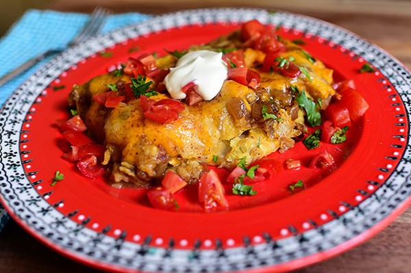 Chicken enchiladas
