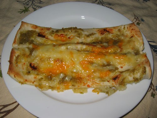 Chicken enchiladas in salsa verde