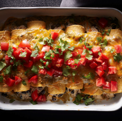Chicken enchiladas verdes
