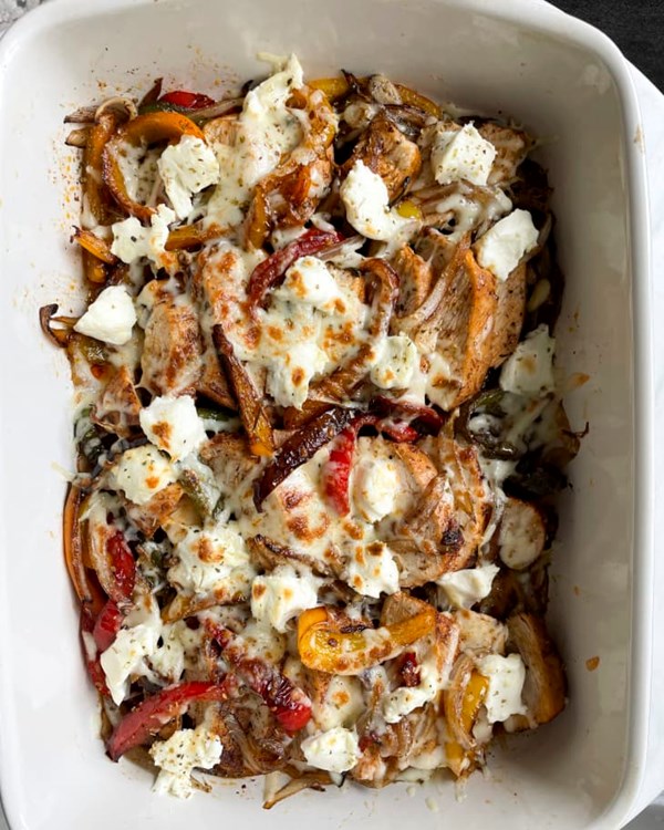 Chicken fajita casserole