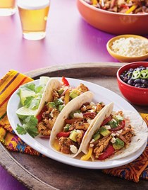 Chicken fajita tacos