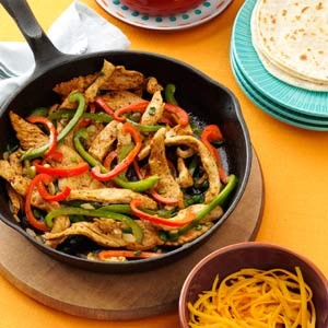 Chicken fajitas