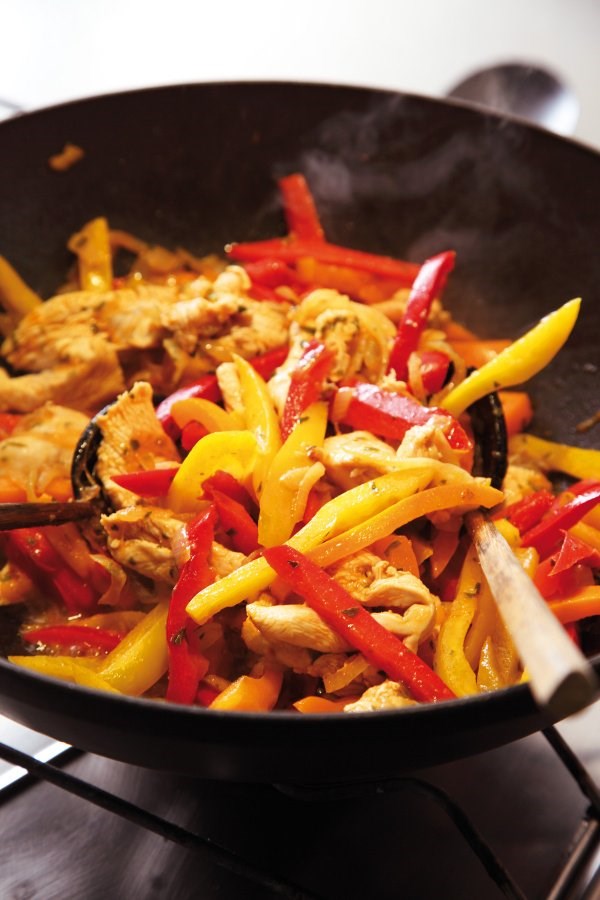Chicken fajitas