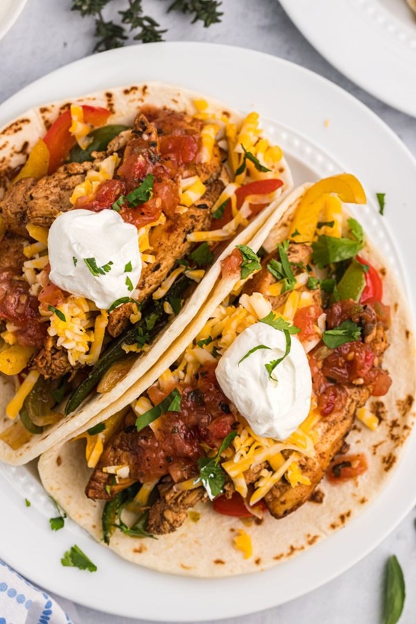 Chicken fajitas