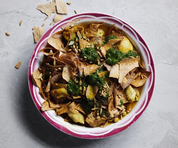 Chicken fatteh