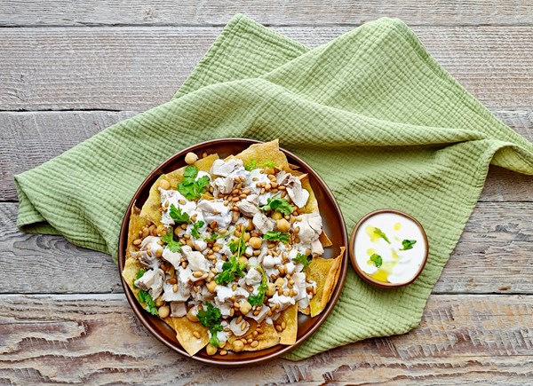 Chicken fatteh (Fatteh djej)