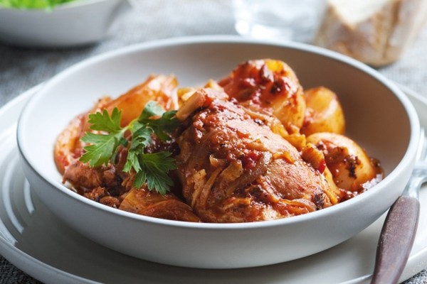 Chicken, fennel and saffron ragout