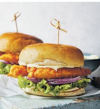 Chicken fillet burger