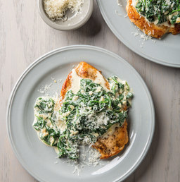 Chicken Florentine for two