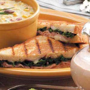Chicken Florentine panini 