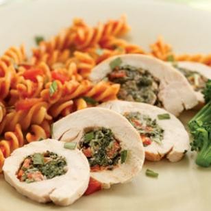 Chicken Florentine roll-ups