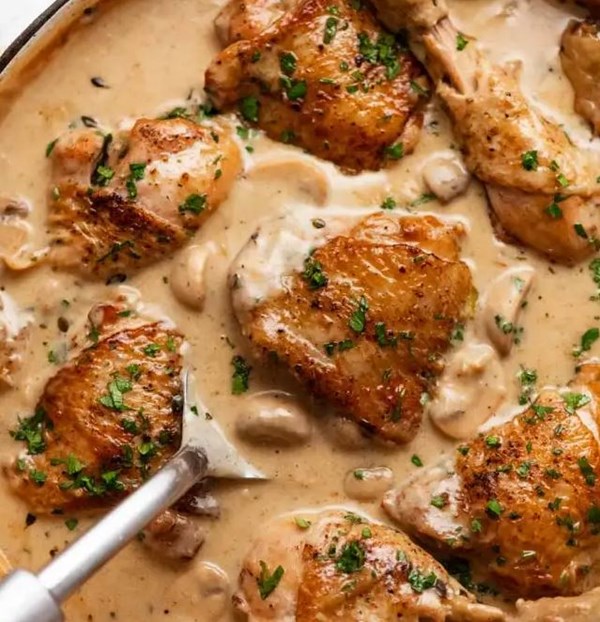 Chicken fricassee