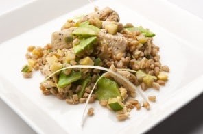 Chicken fried farro