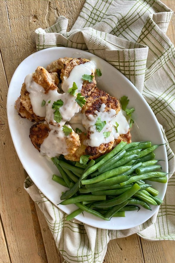 Chicken fried pork