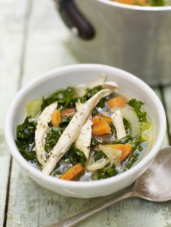 Chicken garden soup