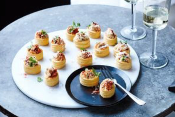 Chicken, Gruyere and paprika vol-au-vents