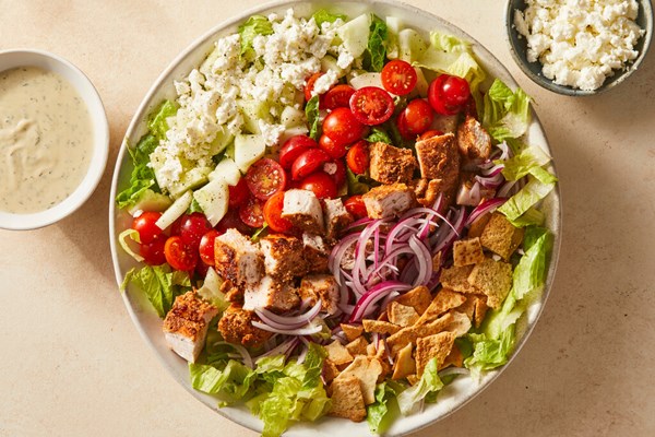Chicken gyro chopped salad 