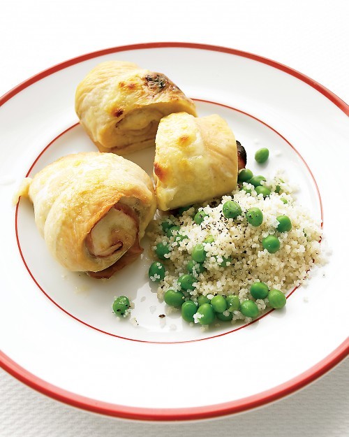 Chicken, ham, and cheese roll-ups