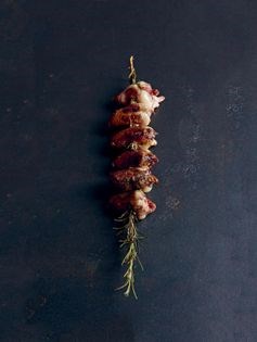 Chicken heart skewers