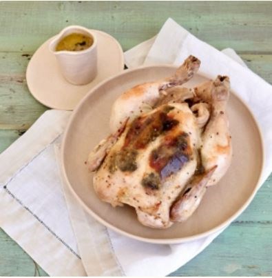Chicken in half mourning (Poulet demi-deuil)