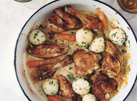 Chicken in Riesling