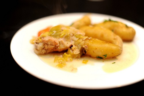 Chicken in Riesling