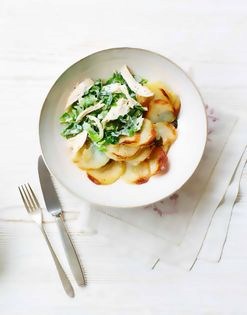 Chicken in spring greens
