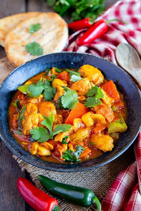Chicken jalfrezi from scratch