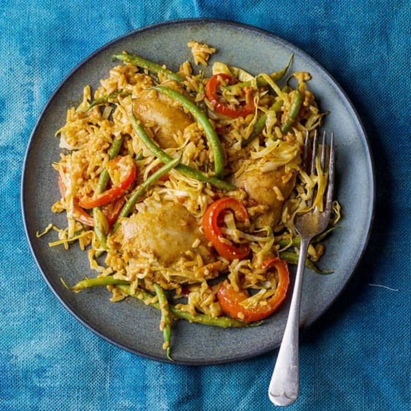 Chicken jollof rice
