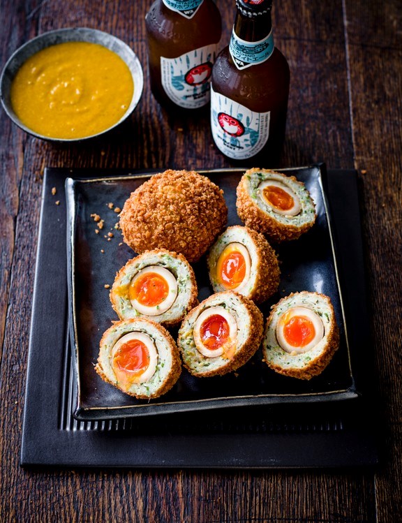 Chicken katsu Scotch egg