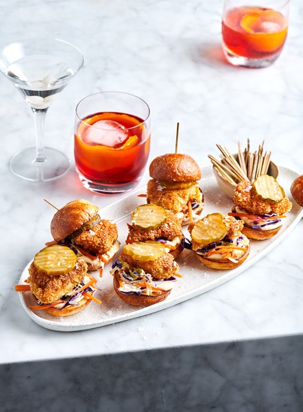 Chicken katsu sliders