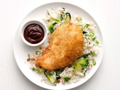 Chicken katsu with ginger rice