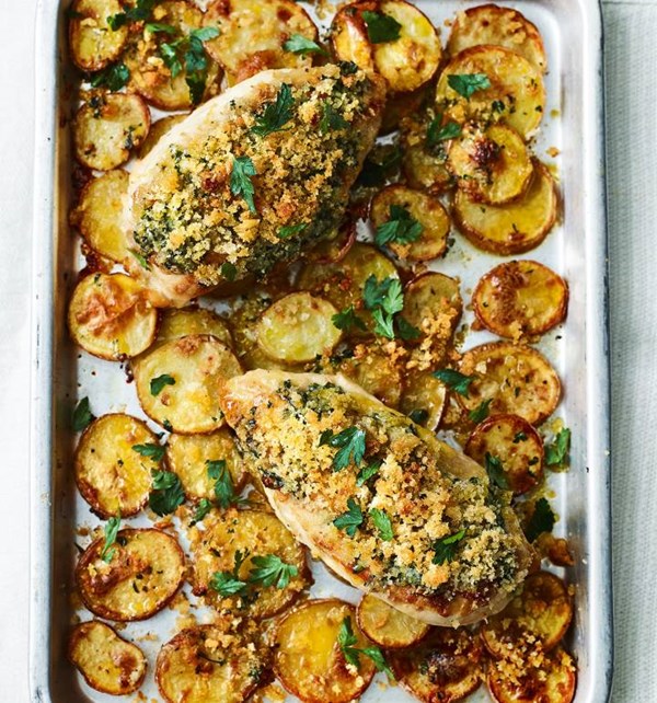 Chicken Kiev bake