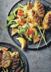 Chicken koftas & zesty pitta salad