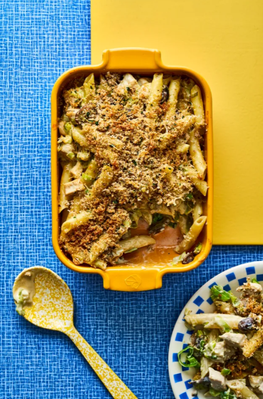 Chicken Kyiv pasta bake