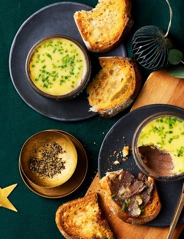 Chicken liver and port mousse