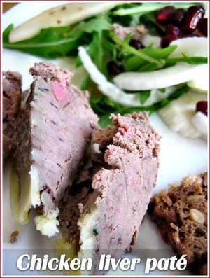 Chicken liver paté with cognac
