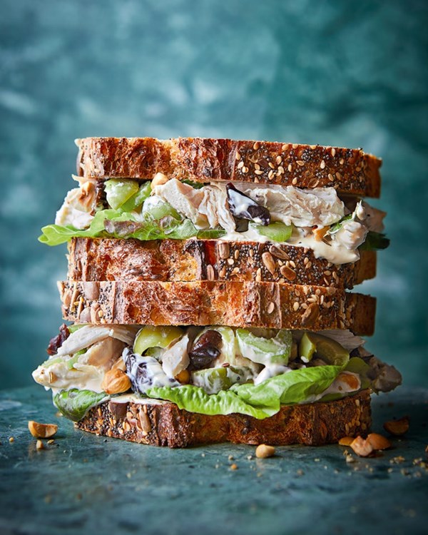 Chicken Marbella sandwich 