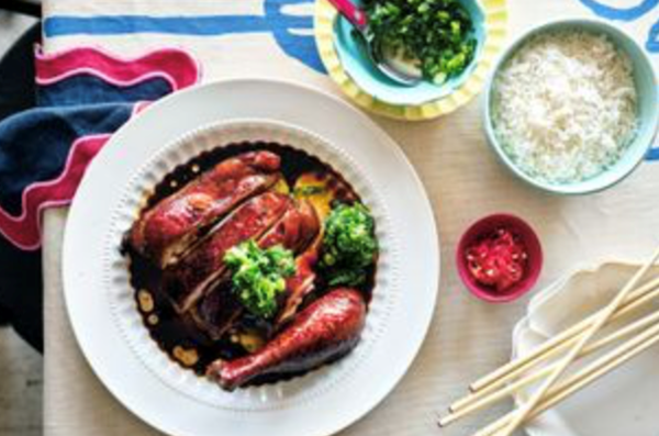Chicken Marylands poached in master stock [Grace Chen]