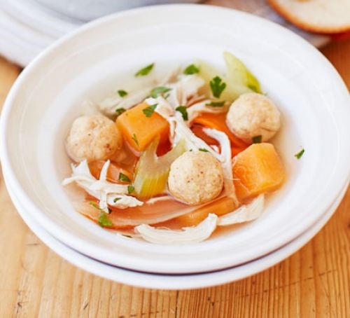 Chicken matzo ball soup