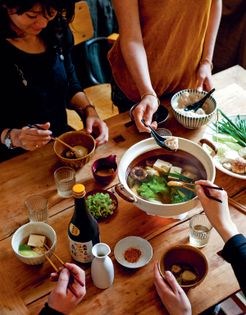 Chicken meatball hotpot (Tori dango nabe)