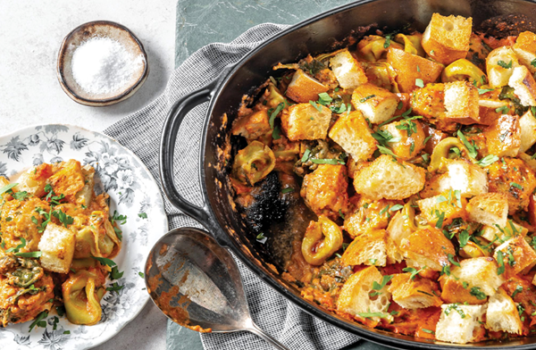 Chicken meatball pasta casserole